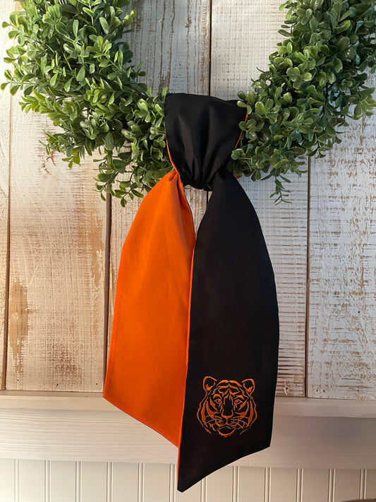 Bengal Tiger Orange and Black Wreath Sash
