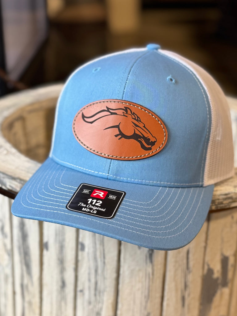 Broncos Leather Stitched Hat – A Vineyard Boutique display picture 2