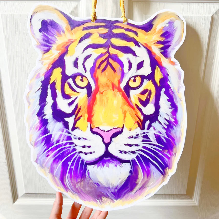 LSU Tiger Head Door Hanger