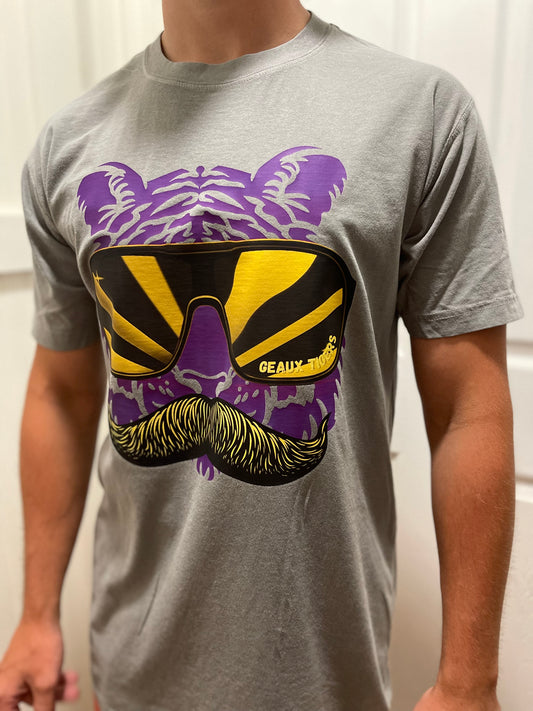 Tiger Stache T Shirt