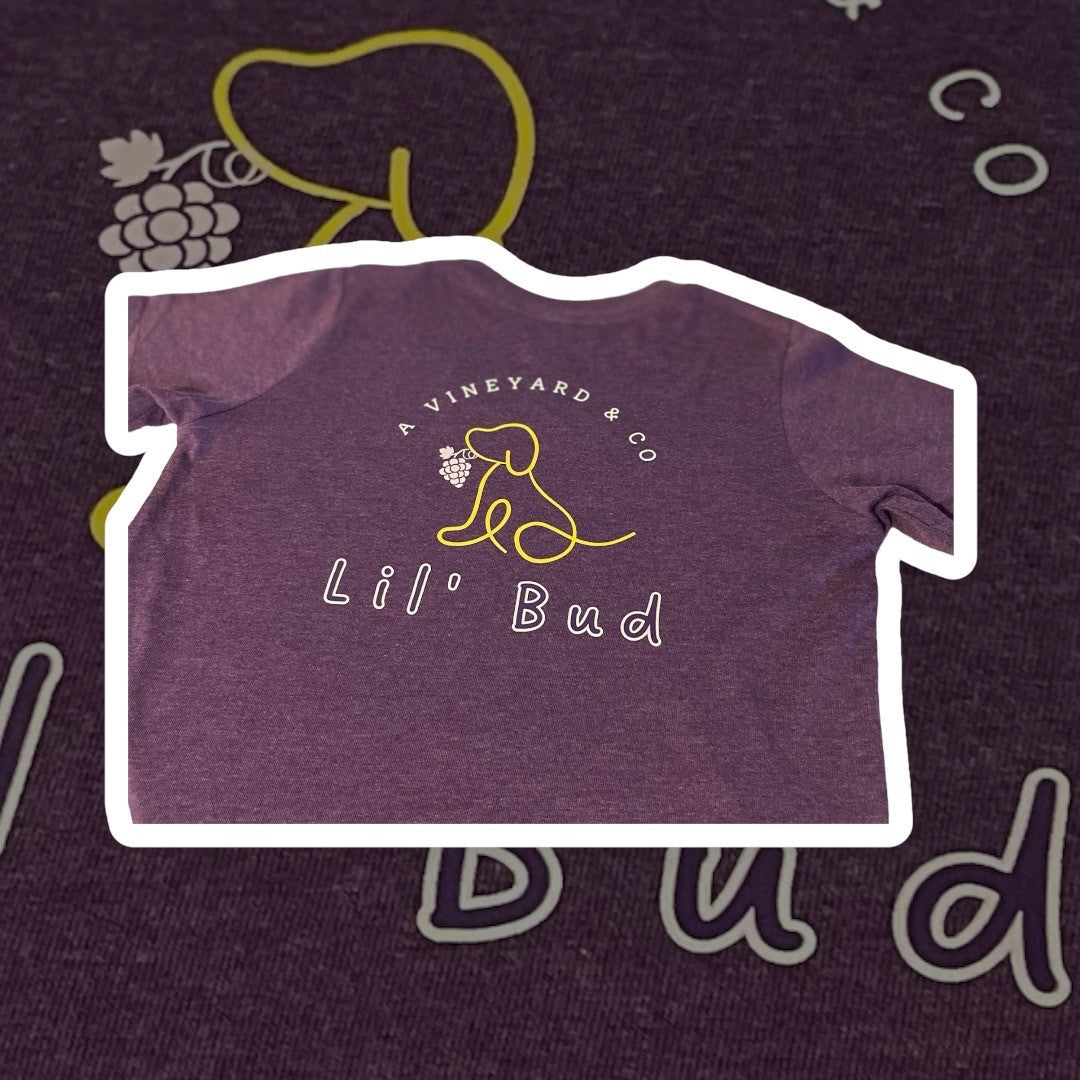 AV&Co Lil' Bud Purple and Gold Logo T-Shirt