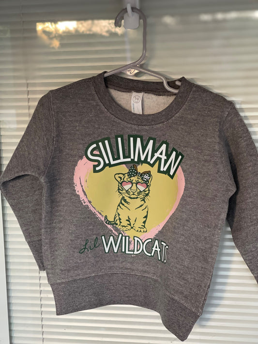 Silliman Lil Wildcat Girls Toddler Sweatshirt