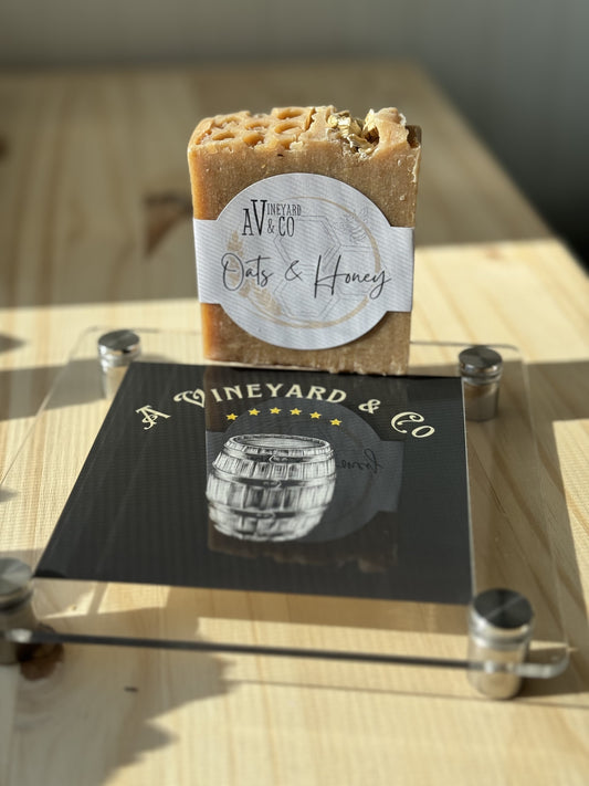 A Vineyard & Co. Goats Milk Soap in Oats & Honey Scent