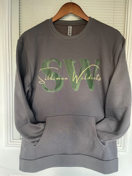 Silliman Wildcat Adult Sweatshirt Large SW Logo