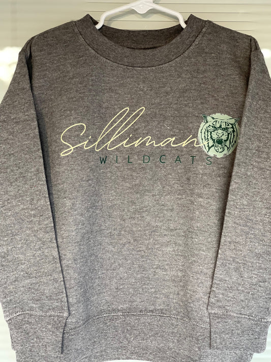 Silliman Wildcat Youth Sweatshirt Small Logo
