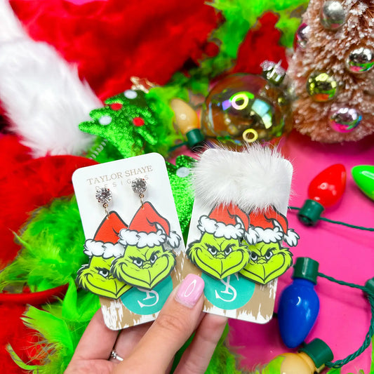 The, the, the.... the Grinch Earrings